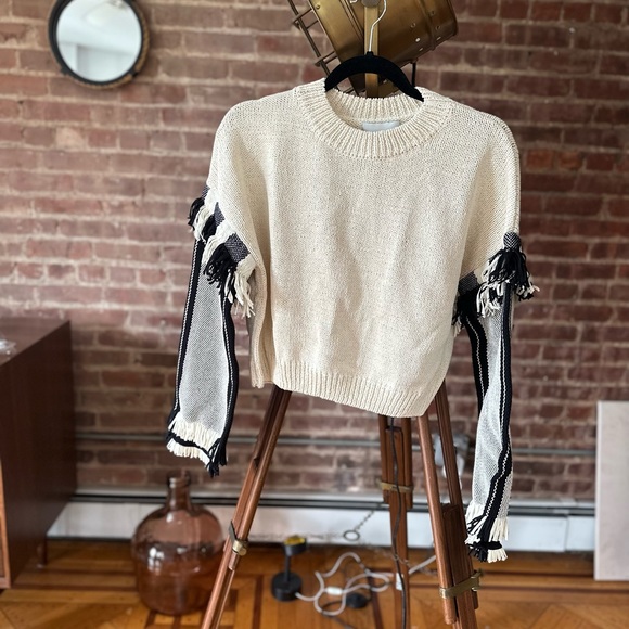 NWT Phillip Lim Fringe Crop Sweater - Picture 4 of 8